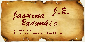 Jasmina Radunkić vizit kartica